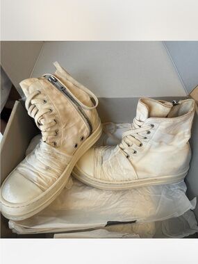 Rick Owens Women’s Drkshdw Ramones in Milky White